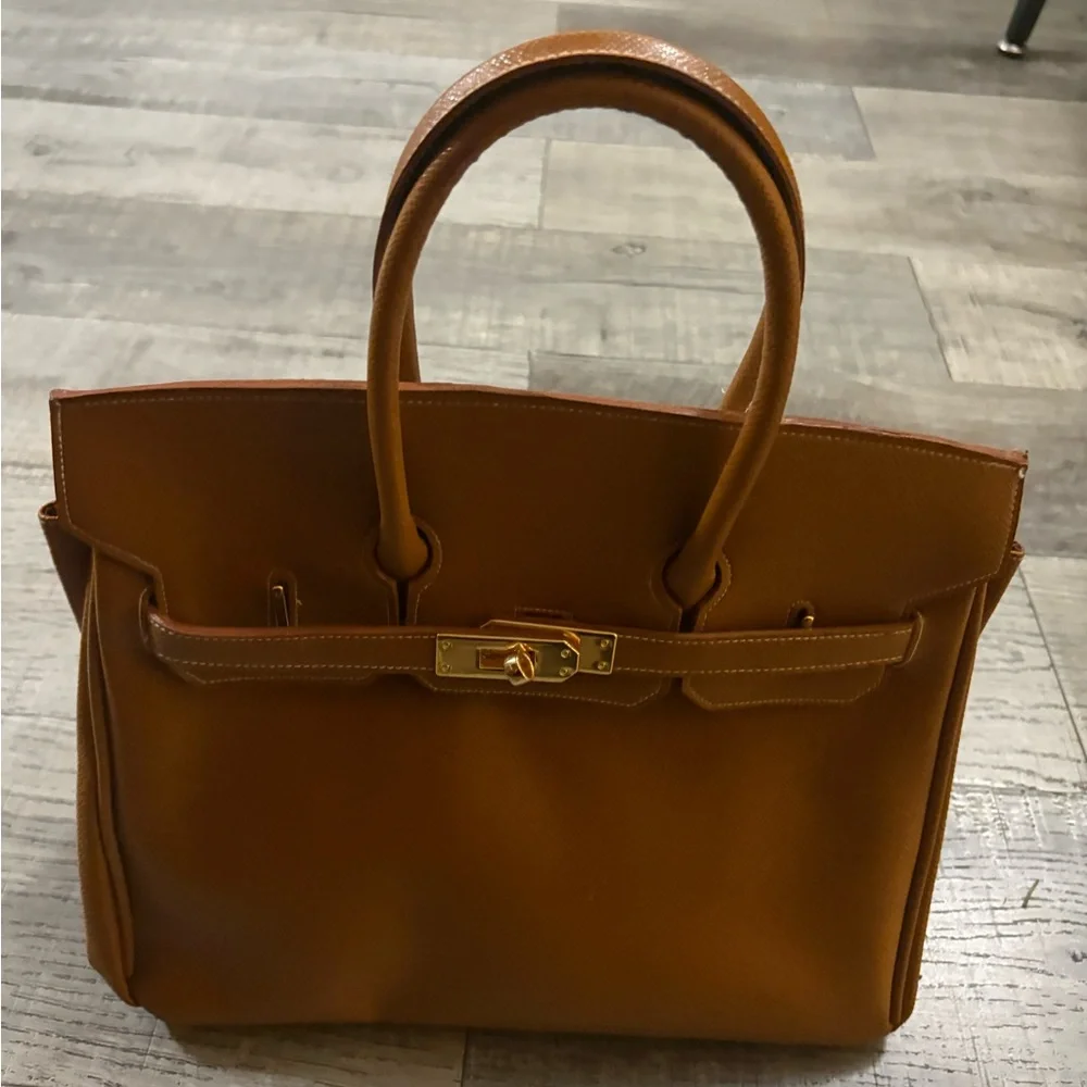 Brown Leather Tote Bag - Picture 2 of 5